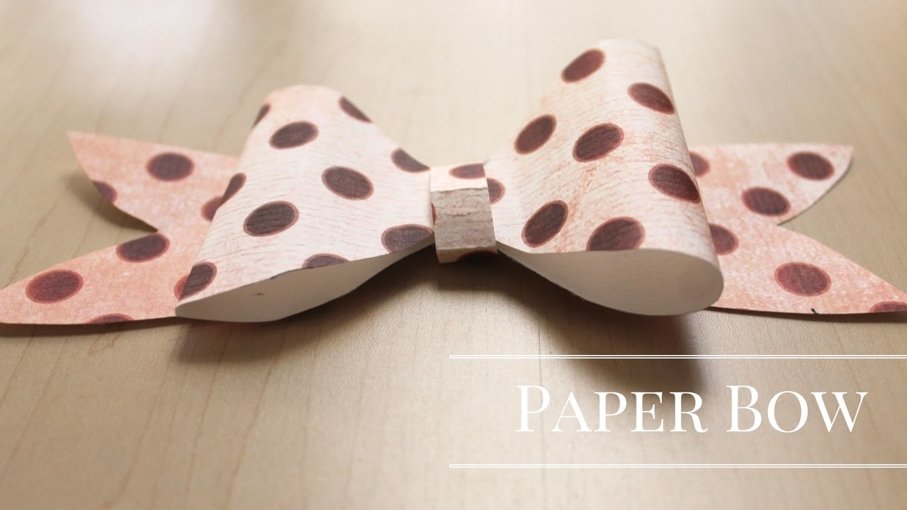 DIY : How to Make a Paper Bow |  Easy Craft | Paper Craft