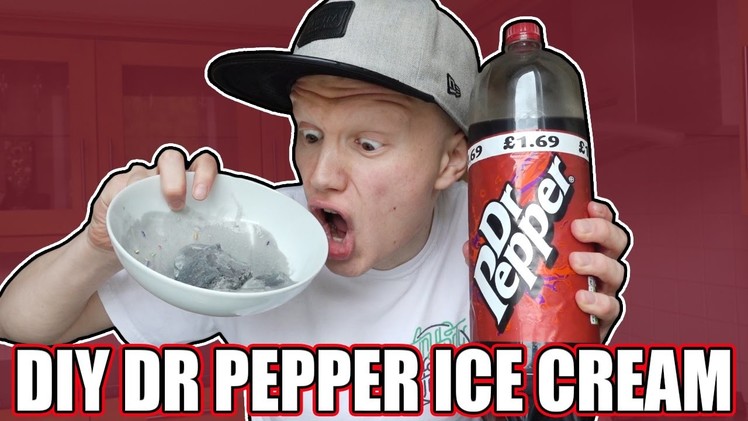 DIY HOW TO MAKE DR PEPPER ICE CREAM!