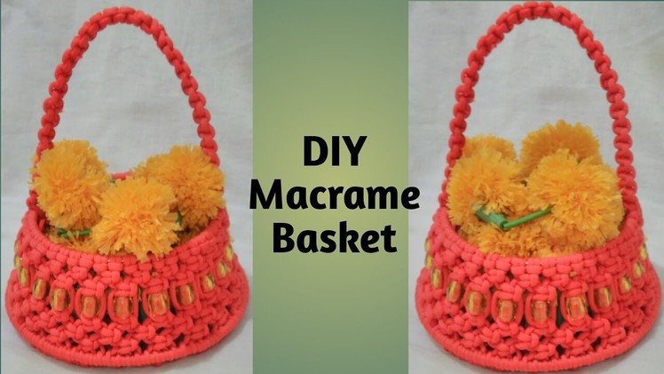DIY- How to make macrame Basket tutorial
