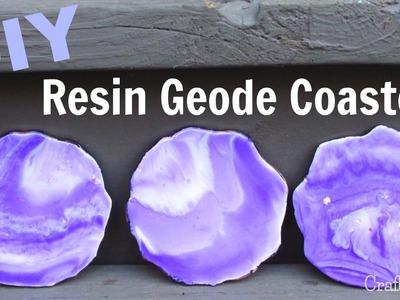 DIY:  How To Make Resin Amethyst Geode Coasters | Another Coaster Friday | Craft Klatch