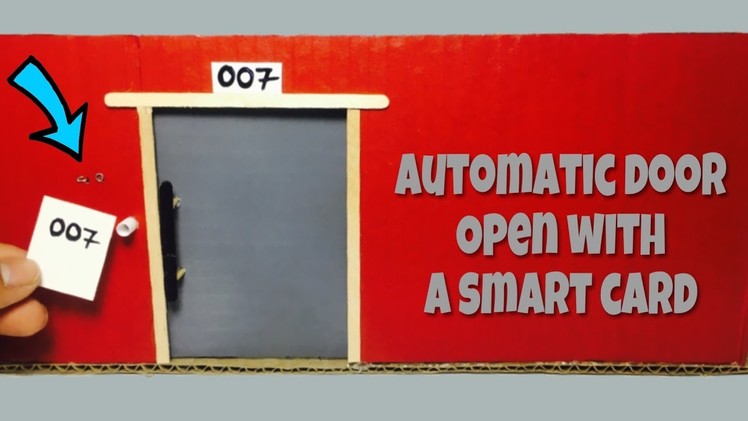 DIY Mini hotel door auto-slide with a smart card.