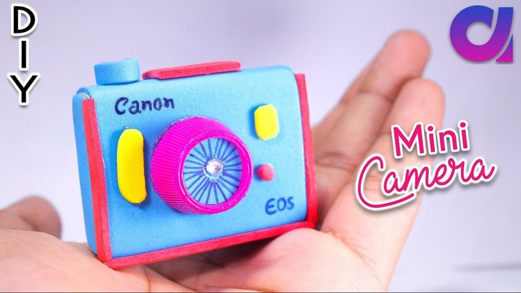 Diy miniature camera using waste matchbox | kids crafts | Artkala 182