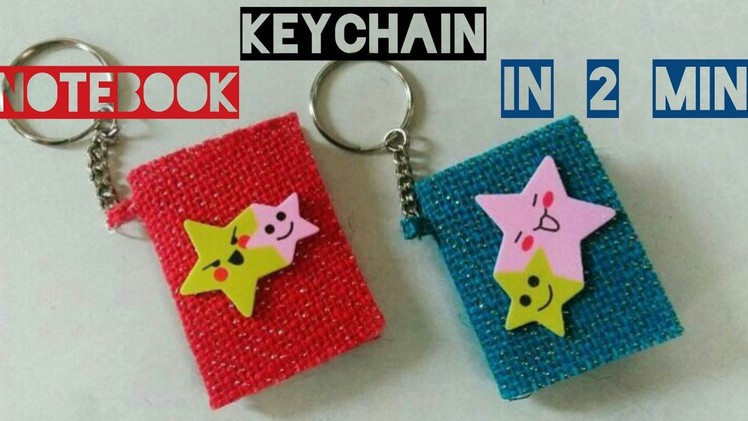 DIY NoteBook Key chain in 2 Min | Mini Book