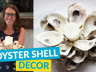 DIY Oyster Shell Candle Holder!