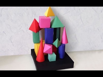 DIY Project Ideas : How to Make an Easy Room Decor Craft | Geometrical Shaped DIY Decor Stand