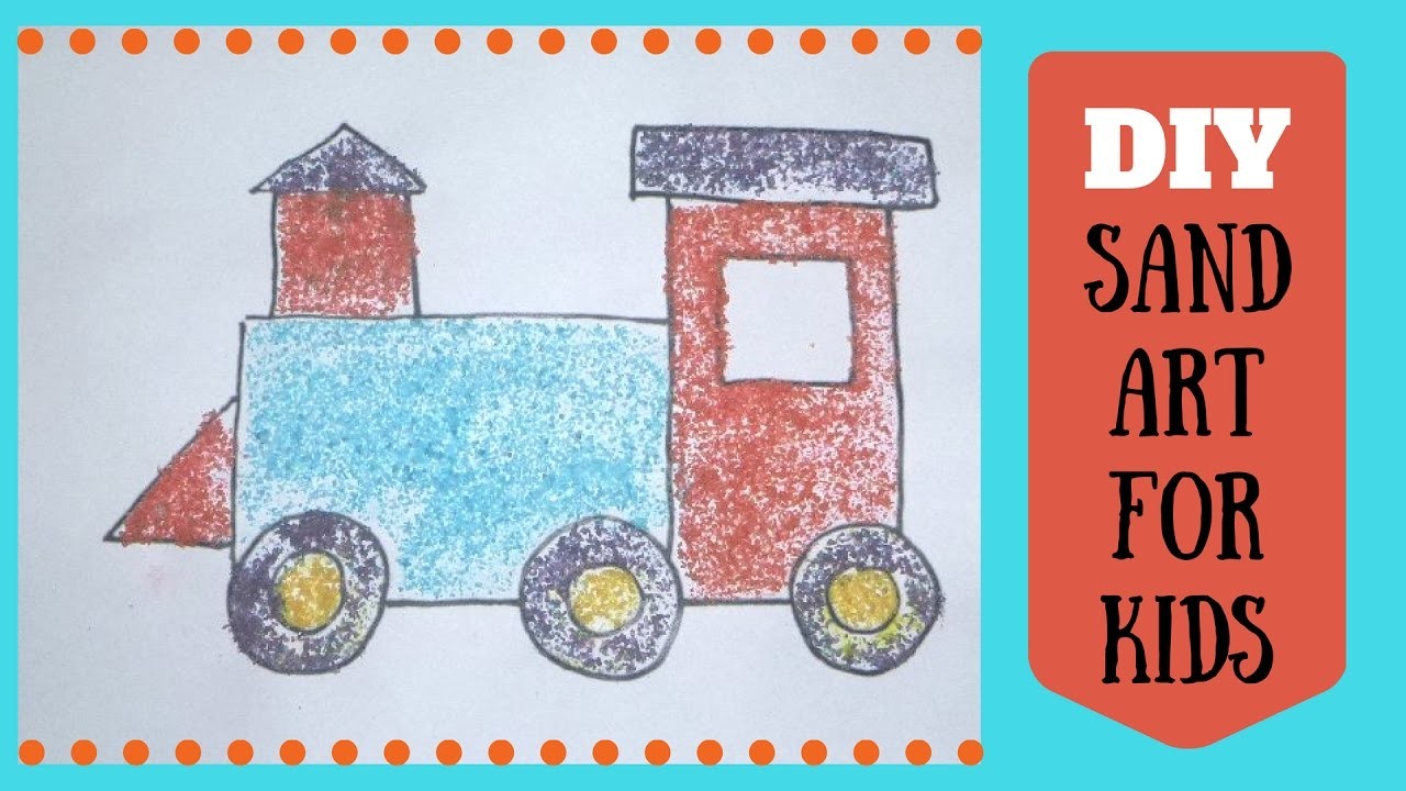 DIY Sand Art Pictures for Kids - DIY Sand Art Craft With Salt