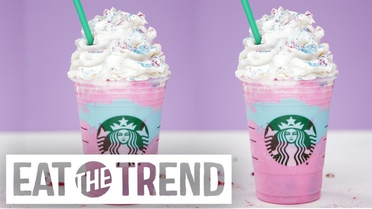DIY Starbucks Unicorn Frappuccino | Eat the Trend