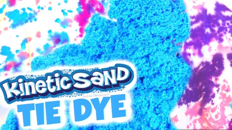 DIY Tie Dye with KINETIC SAND - SoCraftastic