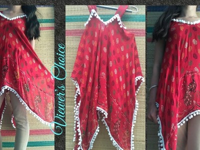 DIY Trendy Top From Old Chunni.Reuse Old Dupatta.Viewer's Choice