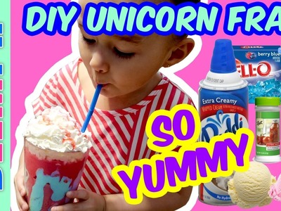 DIY Unicorn Frappucino - How To Make Starbucks Unicorn Frappe | Las Vegas Family Fun Vlogs
