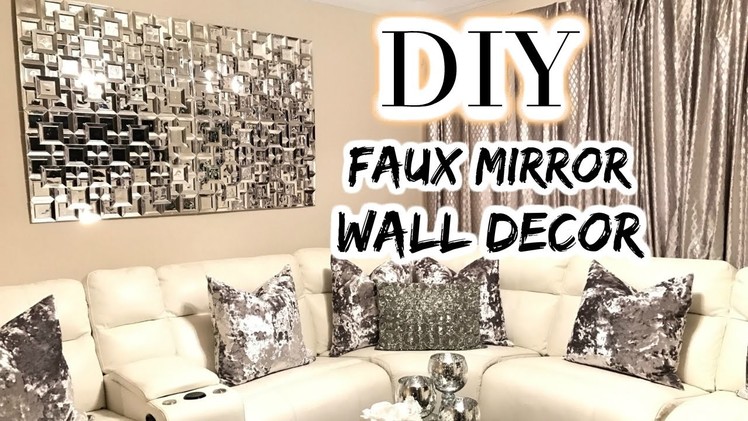 DOLLAR TREE DIY Faux Mirror | THE BEST DIY Home Decor.Wedding 2017
