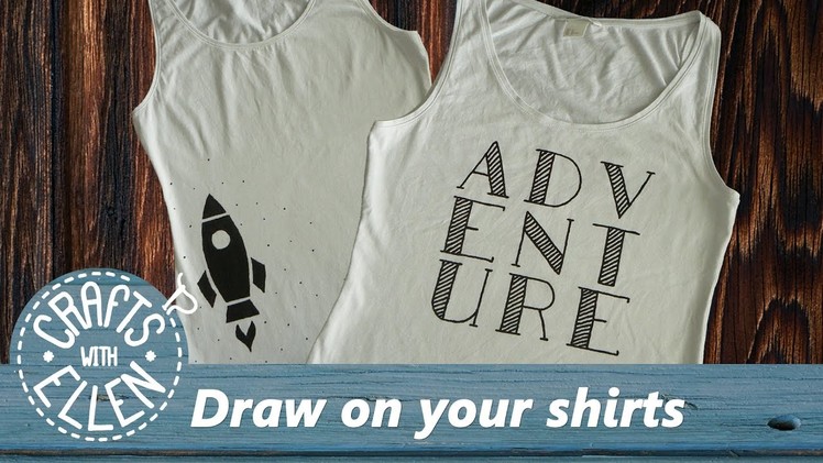Draw typography on your shirt (and more) | DIY Tutorial