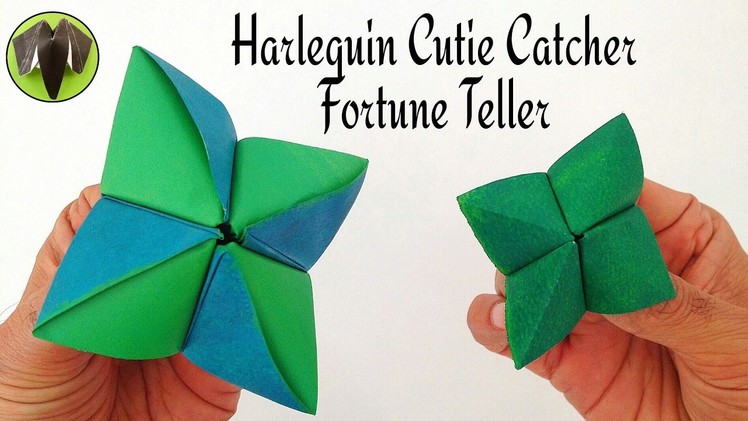 Harlequin Cutie Catcher I Fortune Teller - DIY Origami Tutorial by Paper Folds