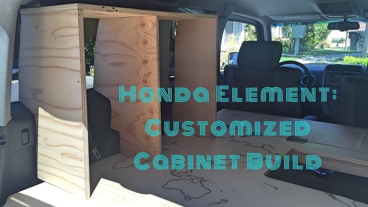 Honda Element Camper: DIY Cabinet Build Details