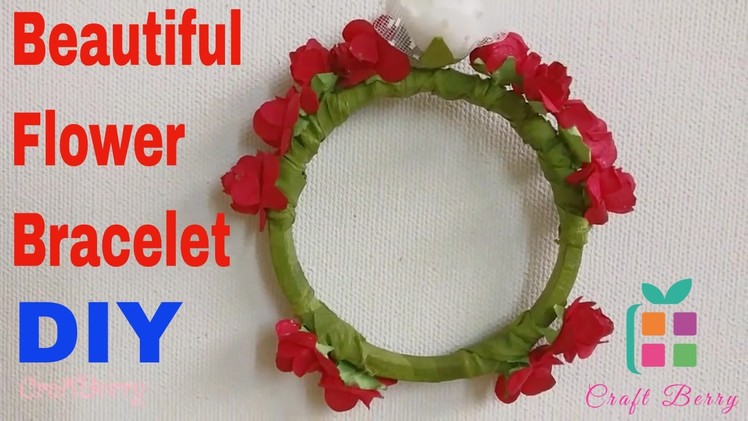 How to make a Beautiful Flower Bracelet DIY in 3 Easy Steps