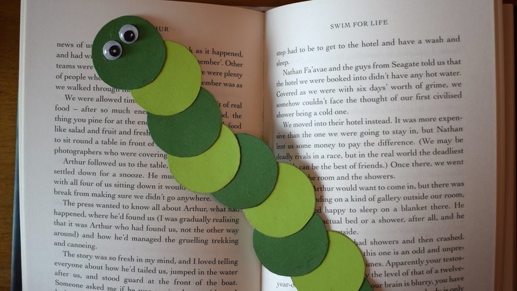 How To Make A Cute Caterpillar Bookmark - Craft Ideas - Craft Tutorial