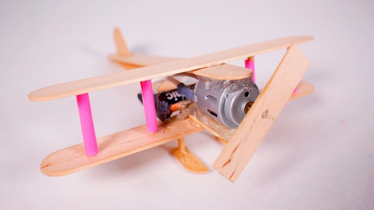 How to make a Electric Plane with DC motor | Wooden Toy DIY