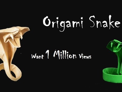 How to make a Origami Animal - Paper - Snake (Paper Craft) Creative X