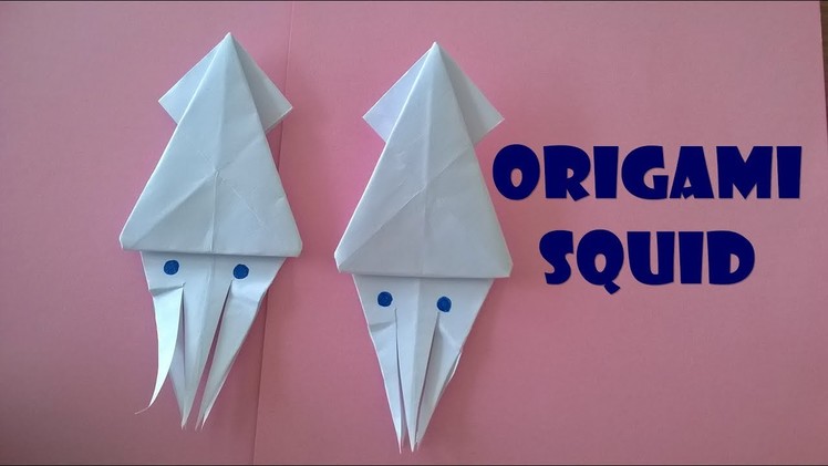 How to make a origami squid | Easy squid craft for kids
