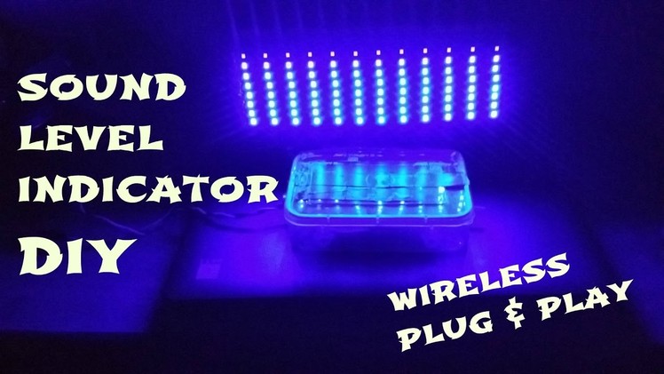 How to make a wireless vu meter||sound level indicator||DIY