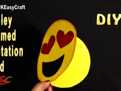 How to make  Emoji Themed Invitation Card | Easy Emoji Party craft ideas | JK Easy Craft 218