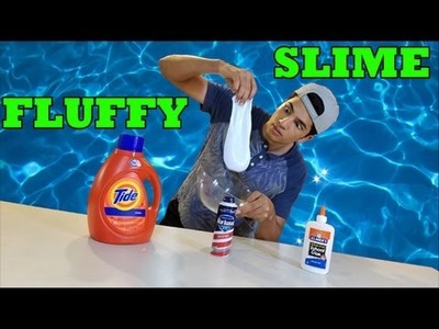 How To Make FLUFFY SLIME with Glue, Tide, and Shaving Cream [Fast. Easy DIY]
