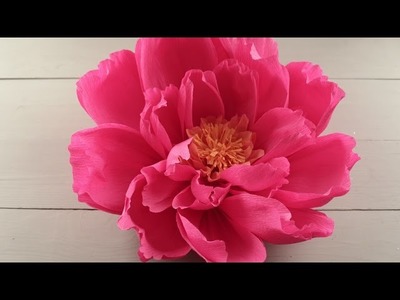 How to Make Giant Paper Flowers for a Wedding Backdrop - DIY Craft Tutorial