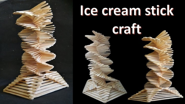 How to make Ice cream stick craft || decoration tower || DIY || Popsicle stick craft