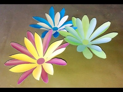 How to make Paper Sunflowers|Sunflower Craft ideas|Diy tissue Paper Flowers