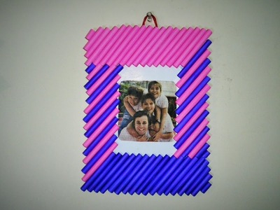 How to Make Photo Frame Colorful Paper & Cardboard | DIY |
