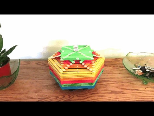 How to make Popsicle stick basket DIY | Craft | #1
