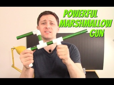 How to make Powerful Mashmallow Gun DIY