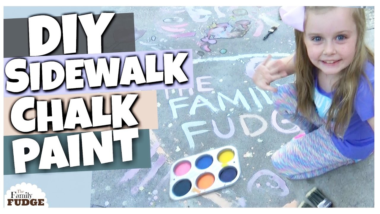 How To Make Sidewalk Chalk Paint DOLLAR TREE Kids Craft