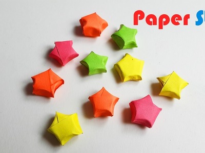 How to Make  Simple and Easy  paper stars - origami stars tutorial - DIY Paper Craft Ideas