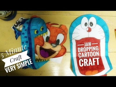 Jaw Dropping Cartoon Craft | Fun For Kids | Self Draw Funny