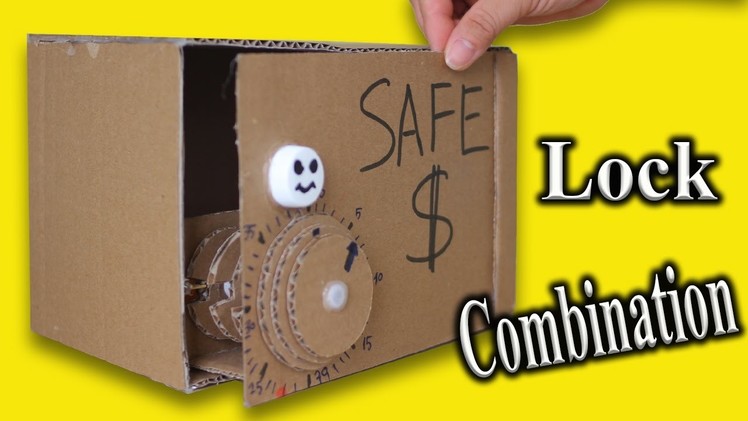 Make Piggy Bank Safe from Cardboard - Diy  easy Safe box with Combination Lock (Password Protected)