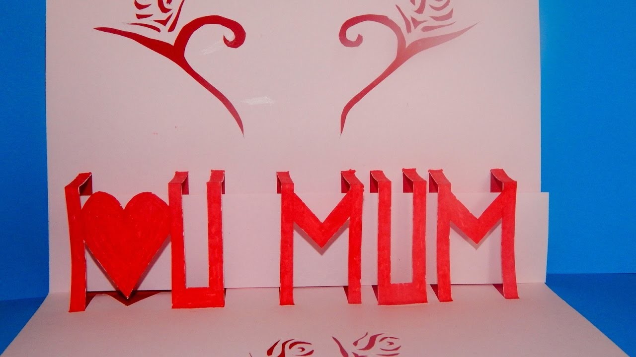 Mothers day pop up card tutorial part1 , DIY pop up card Mothers day pop up card tutorial part1 , DIY pop up card