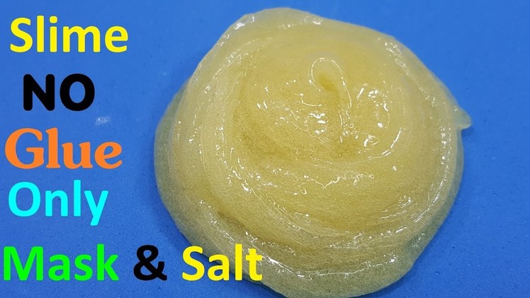 No Glue Slime DIY ! How to make slime only 2 ingredient !Easy