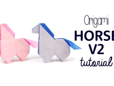 Origami Horse Tutorial Version 2 ???? DIY ???? Paper Kawaii