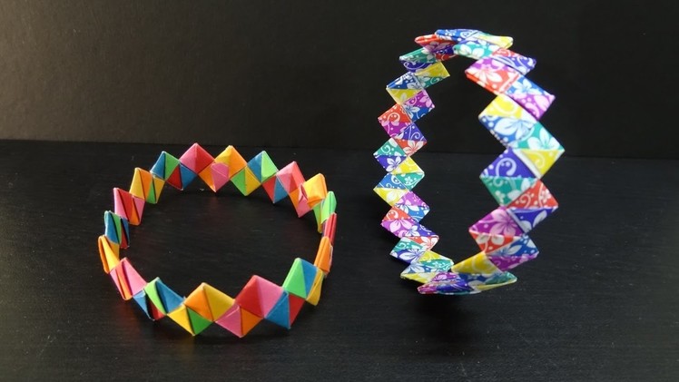 Paper Crafts: How to make a DIY Paper Wristband | Friendship Band Bracelet