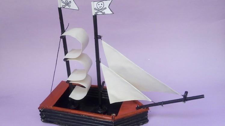 Pirates Ship | Newspaper craft -Tutorial