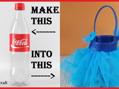 Plastic Bottle Net Basket | DIY | Just Craft | Easy