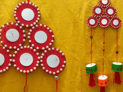 ROOM DECOR: :DIY Wall Hanging For Room Decor I How to make Wall Hanging from waste Ice Cream Cups