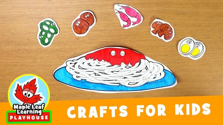 Spaghetti Craft for Kids | Maple Leaf Learning Playhouse