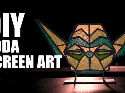 Yoda Screen Art | Star Wars Special | Room Decor Ideas | Mad Stuff With Rob