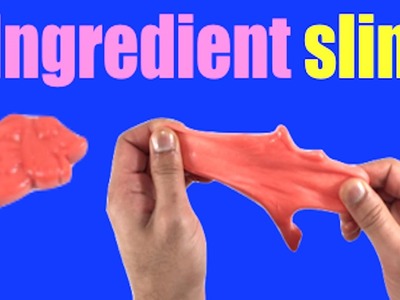 1Ingredient Slime That Works!! Without Glue, Face mask or Borax Slime