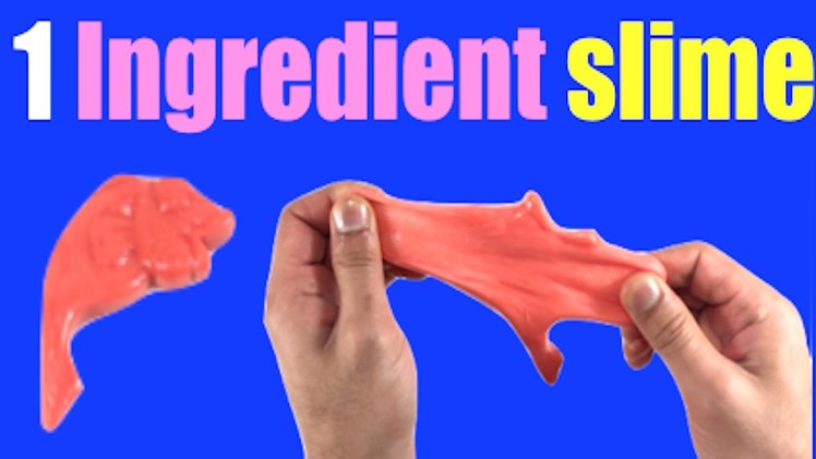 1Ingredient Slime That Works!! Without Glue, Face mask or Borax Slime