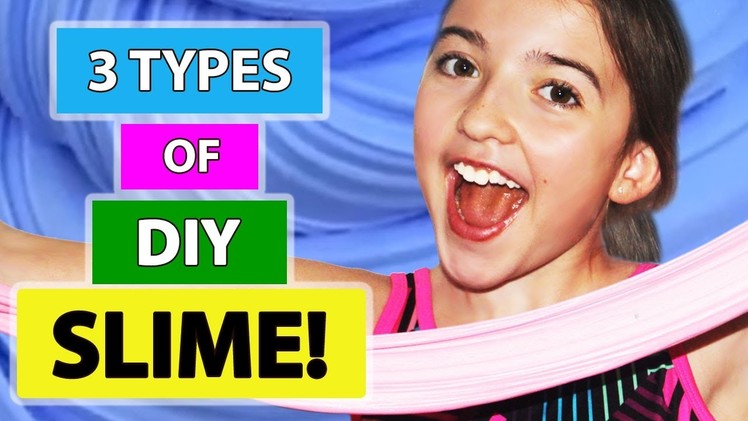 3 TYPES of DIY SLIME (Butter, Jiggly, Fluffy) + FREE Slime Giveway!