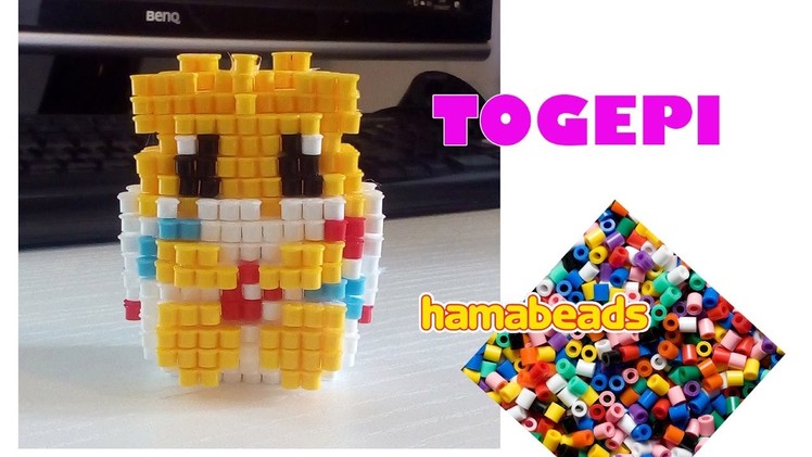 3D Hama Beads Perler Artkal Pokemon Togepi assembly
