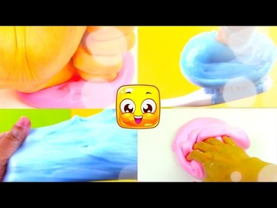 4 Ways To Make Slime without Borax! Making Slime Compilations! Fluffy Slime No Contacts Solution!